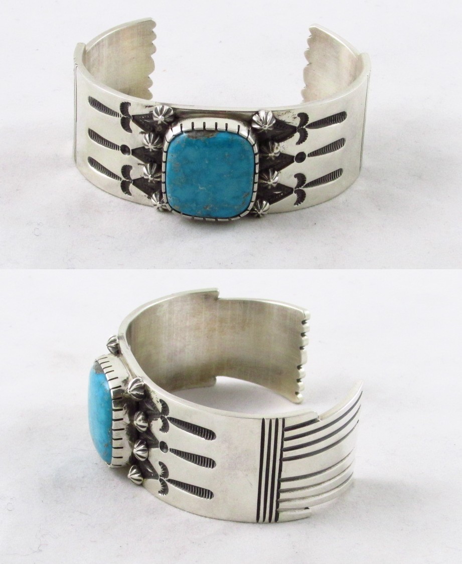 Tanner Chaney : Silver Jewelry Leonard Nez Bracelets 51332